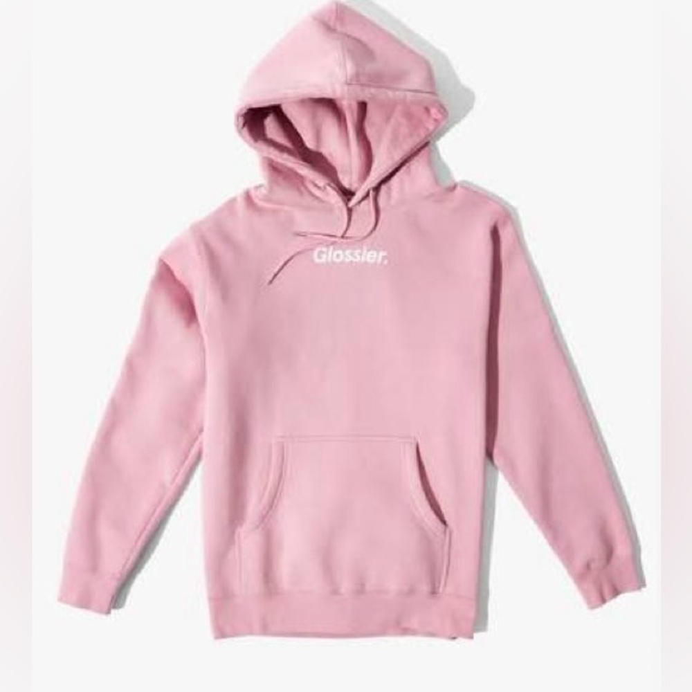Pink Glossier Hoodie Sweatshirt
